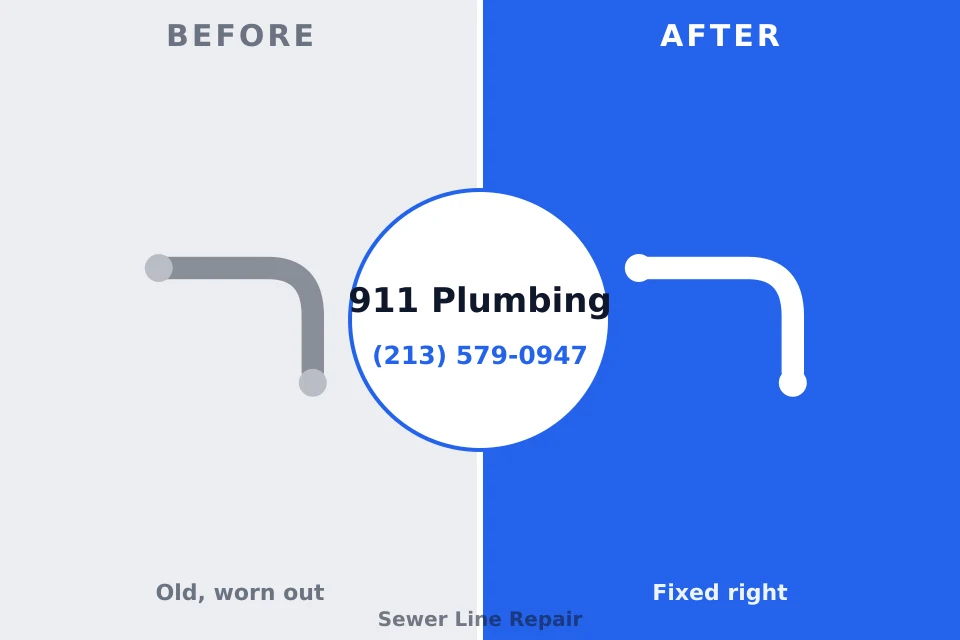 Before and after: plumbing company Lake Wazeecha, WI